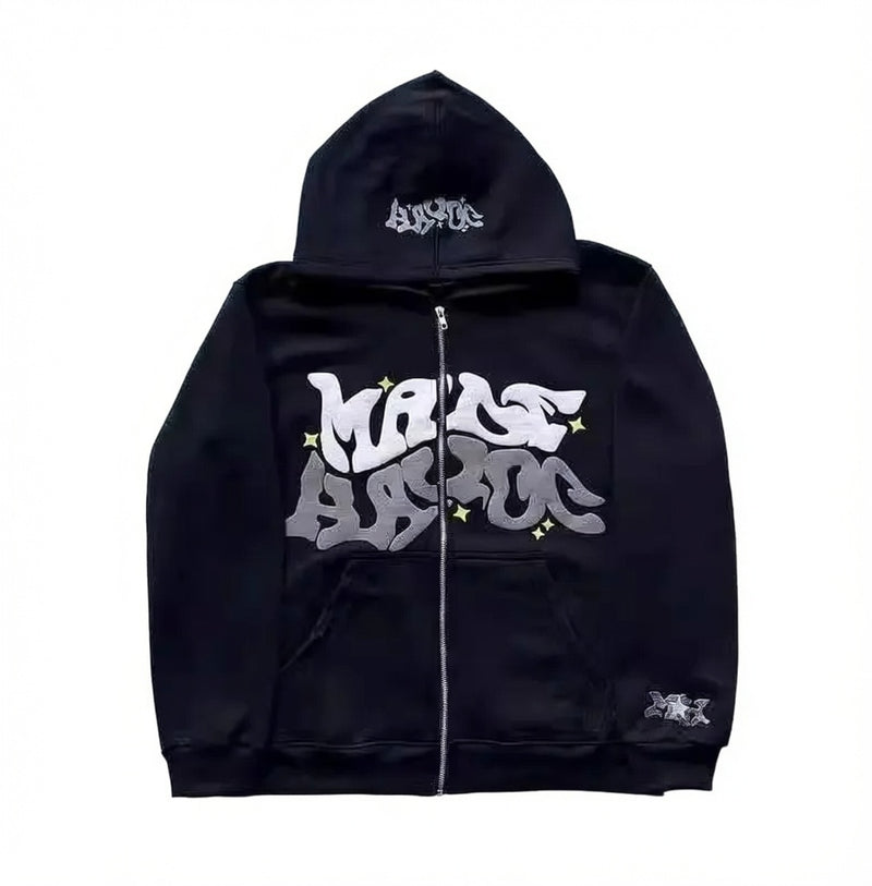 NOXEN "Made Havoc" Oversized Hoodie — Black
