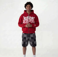 NOXEN "Made Havoc" Oversized Hoodie — Czerwony (Red)
