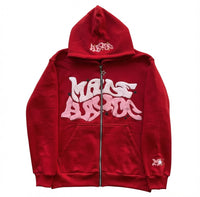 NOXEN "Made Havoc" Oversized Hoodie — Czerwony (Red)
