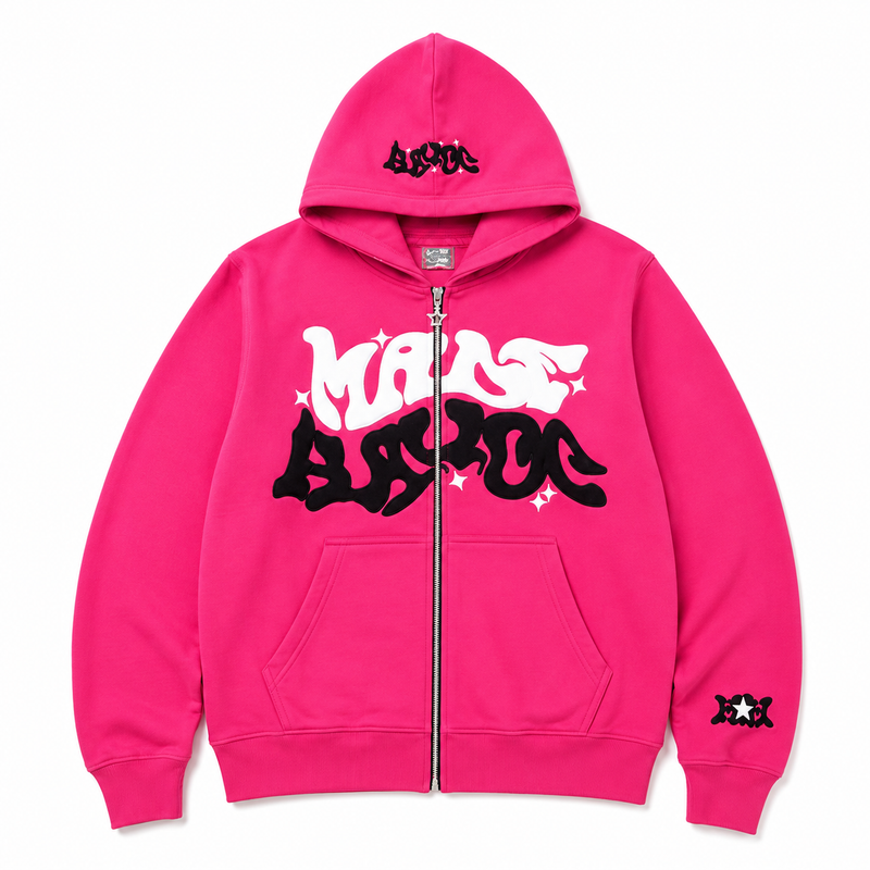 NOXEN "Made Havoc" Oversized Hoodie — Różowy (Pink)