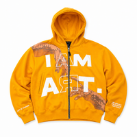 I Am Art — Zip-Up Hoodie (Red / Black / Orange)