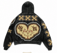 Retro Skull Print Hoodie Streetwear