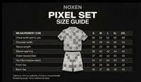 NOXEN Checkerboard Knit Set — Koszula + Szorty (Beż/Cream)